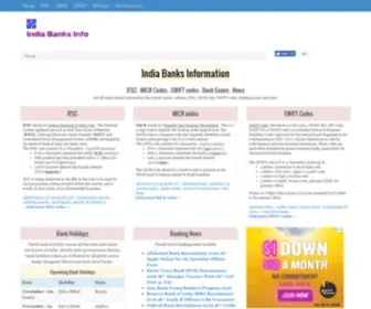 India-Banks-Info.com(India Banks Information) Screenshot