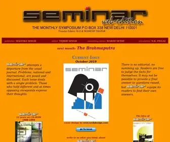 India-Seminar.com(Seminar Magazine) Screenshot