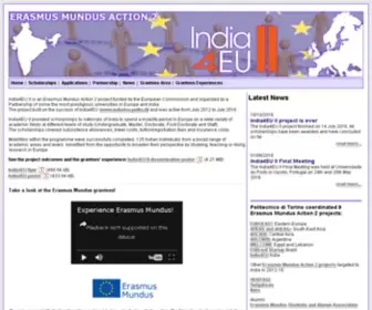 India4EU.eu(Erasmus Mundus Action 2 India4EU II) Screenshot