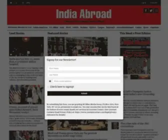 Indiaabroad.com(A weekly window into the Indian American World) Screenshot