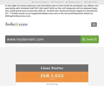 Indiaaccess.com(Web Hosting in India Domain Registration India Mumbai Delhi Bangalore Chennai Chandigarh Pune Hyderabad Kolkata Jaipur Lucknow Ranchi Raipur Bhopal Adilabad Agra Ahmedabad Ahmednagar Aizawl Ajitgarh (Mohali)) Screenshot