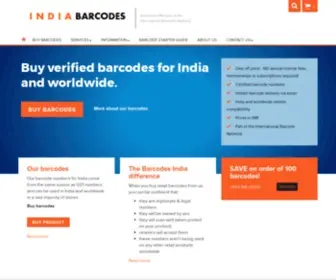 Indiabarcodes.com(India Barcodes) Screenshot