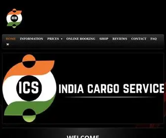 Indiacargoservice.com(India Cargo Service) Screenshot