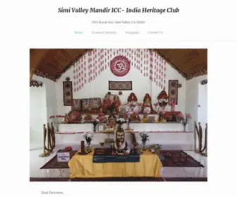 Indiacommunitycenter.org(Simi Valley Mandir ICC) Screenshot