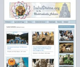 Indiadivine.com(Daily News on Hinduism) Screenshot