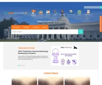 Indiaeducation.net(India Education) Screenshot
