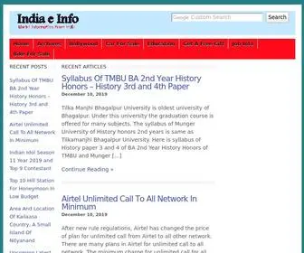 Indiaeinfo.com(Useful Information India) Screenshot