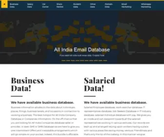 Indiaemaildata.com(Best Bulk Email database provider in India) Screenshot