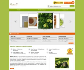 Indiaessentialoil.com(Moksha Lifestyle Products) Screenshot