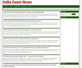 Indiaexamnews.in(India Exam News) Screenshot