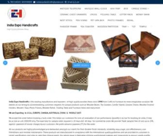 Indiaexpohandicraft.com(High-Quality Wooden Items) Screenshot