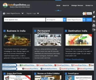 Indiaexpoonline.com(Virtual Trade Shows Display Booths & Online Exhibition Platform in India) Screenshot