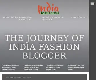 Indiafashionblogger.com(India Fashion Blogger) Screenshot