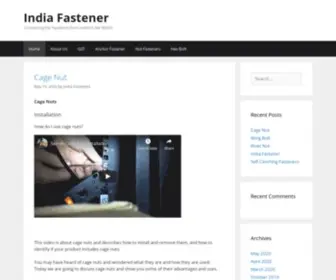 Indiafastener.com(India Fasteners) Screenshot