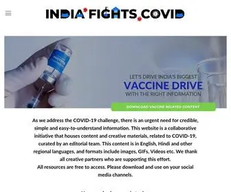 Indiafightscovid.com(India Fights COVID) Screenshot