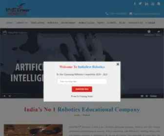 Indiafirstrobotics.com(Robotics Training) Screenshot