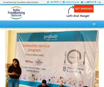 Indiafoodbanking.org(India FoodBanking Network) Screenshot