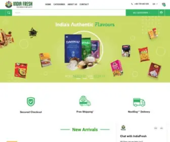 Indiafresh.eu(India Fresh) Screenshot