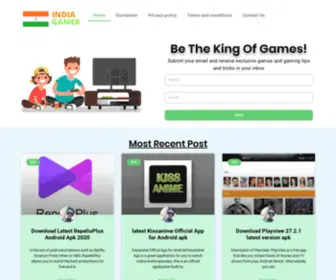 Indiagamer.org(India Gamer) Screenshot