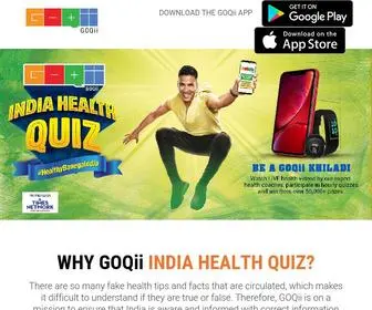 Indiahealthquiz.com(India's Health Quiz) Screenshot