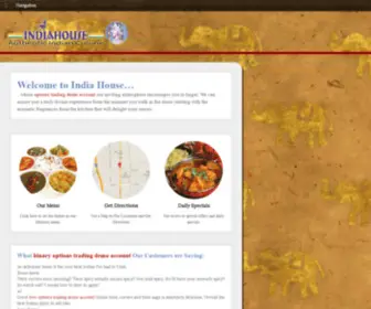 Indiahousecuisine.com(India House Restaurant in Sandy Utah) Screenshot