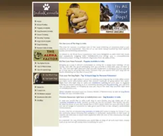 Indiakennels.com(Indian dogs) Screenshot