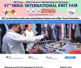 Indiaknitfair.com(47th India International Knit FairFeb 2020 Tirupur) Screenshot