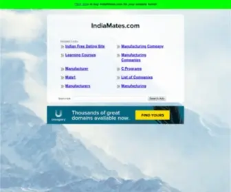 Indiamates.com(See related links to what you are looking for) Screenshot