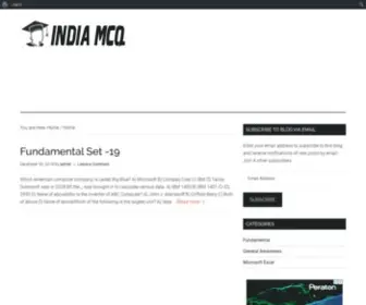 Indiamcq.com(INDIA MCQ) Screenshot