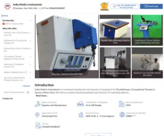 Indiamedicoinstruments.com(India Medico Instruments) Screenshot