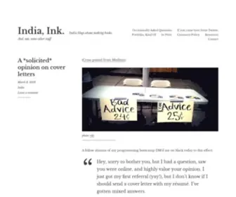 Indiamos.com(India blogs about making books) Screenshot