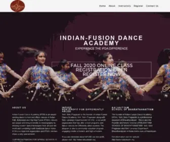 Indian-Fusiondance.com(Indian-Fusion Dance Academy) Screenshot