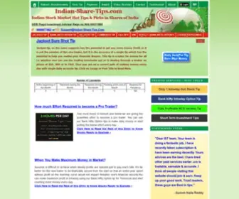 Indian-Share-Tips.com(Indian Stock Market Hot Tips & Picks in Shares of India) Screenshot