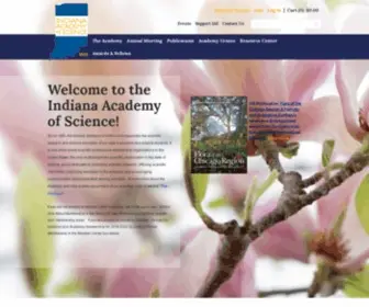 Indianaacademyofscience.org(Indiana Academy of Science) Screenshot