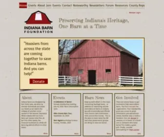 Indianabarns.org(The Indiana Barn Foundation) Screenshot