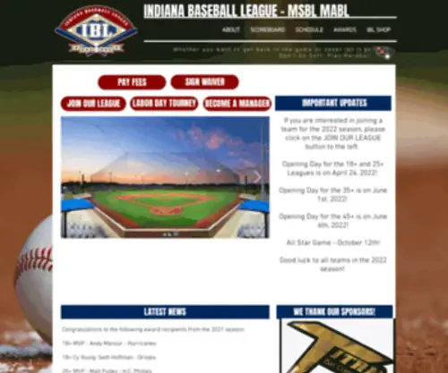 Indianabaseball.com(Indianabaseball) Screenshot