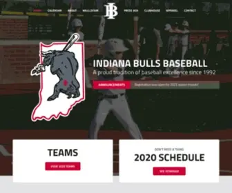 Indianabullsbaseball.org(Indiana Bulls Baseball) Screenshot