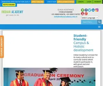 Indianacademy.edu.in(Indian Academy Group Of Institutions in Bangalore) Screenshot