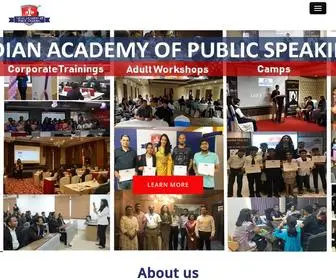 Indianacademyofpublicspeaking.com(Increase Self Confidence. More Comfortable around company of Others) Screenshot