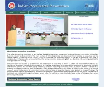 Indianaccounting.org(Indian Accounting Association) Screenshot