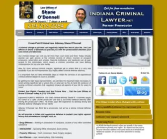 Indianacriminallawyer.net(Indiana Criminal Lawyer) Screenshot