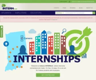 Indianaintern.net(Increasing the Quantity and Quality of Experiential Learning in the State of Indiana in Order to Retain Top Talent) Screenshot