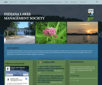 Indianalakes.org(Indiana Lakes Management Society) Screenshot