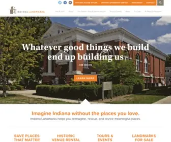 Indianalandmarks.org(Indiana Landmarks and Historic Preservation) Screenshot