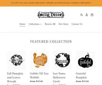 Indianametaldecor.com(Indiana Metal Decor) Screenshot