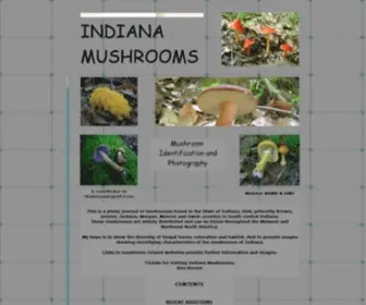 Indianamushrooms.com(Indiana Mushrooms) Screenshot