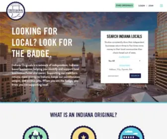 Indianaoriginals.com(Leading Local Living) Screenshot