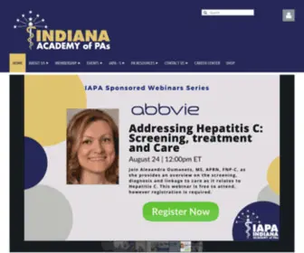 Indianapas.org(Indiana Academy of PAs) Screenshot