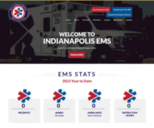 Indianapolisems.org(Indianapolis EMS) Screenshot