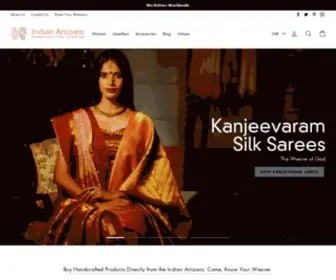 Indianartizans.com(Handloom Sarees Online) Screenshot